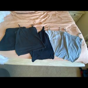 Assortment of tank tops